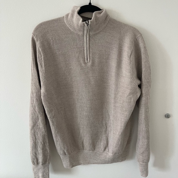 Bonobos Merino Wool Quarter Zip Up - Picture 1 of 6